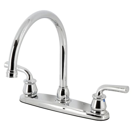 Kingston Brass 8" Centerset Kitchen Faucet, Polished Chrome KB790RXL